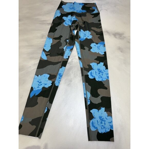 Aerie Offline Goals High Rise 7/8 Leggings Camo Floral Blue size Small NWOT - Picture 2 of 10